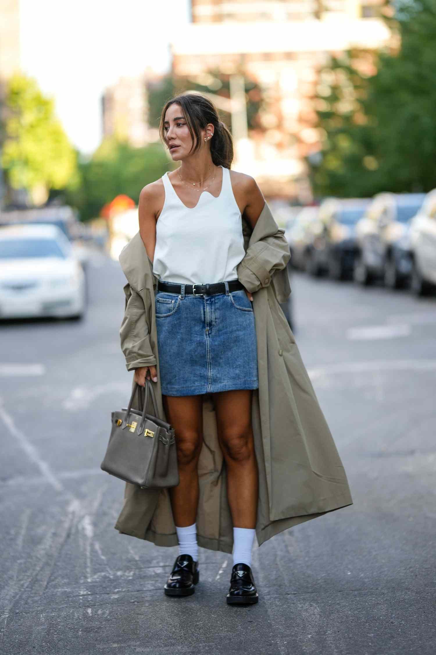 mini jean skirt