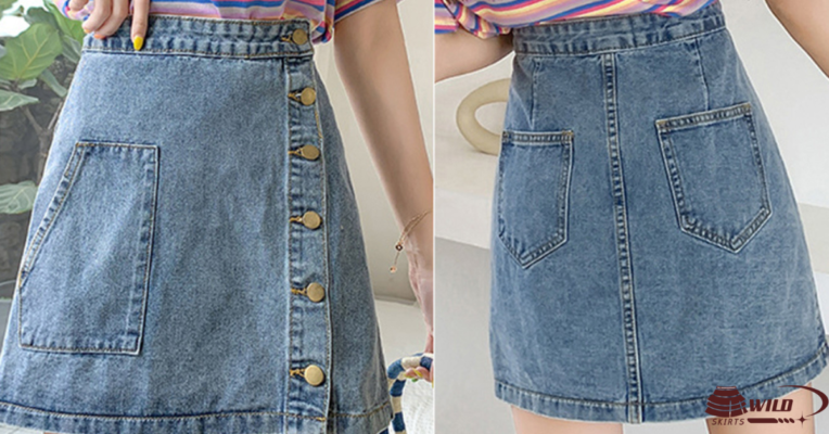 mini jean skirt