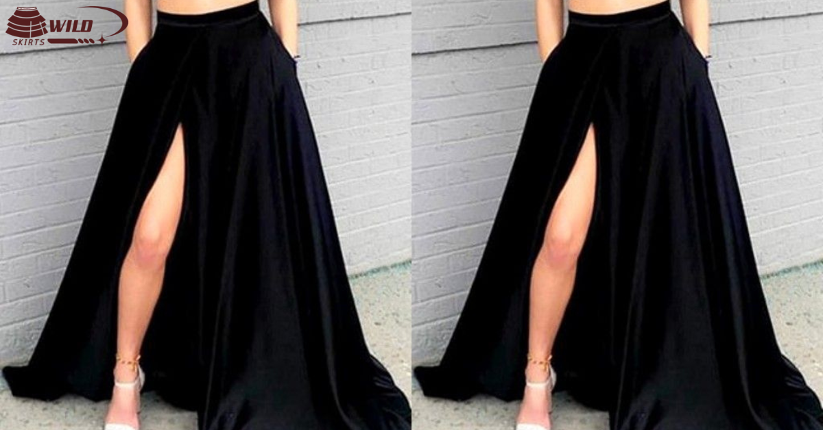 black maxi skirt