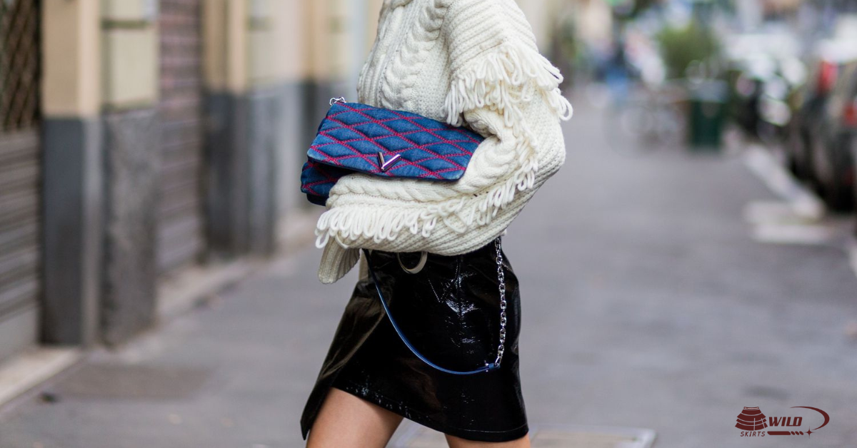 leather mini skirt